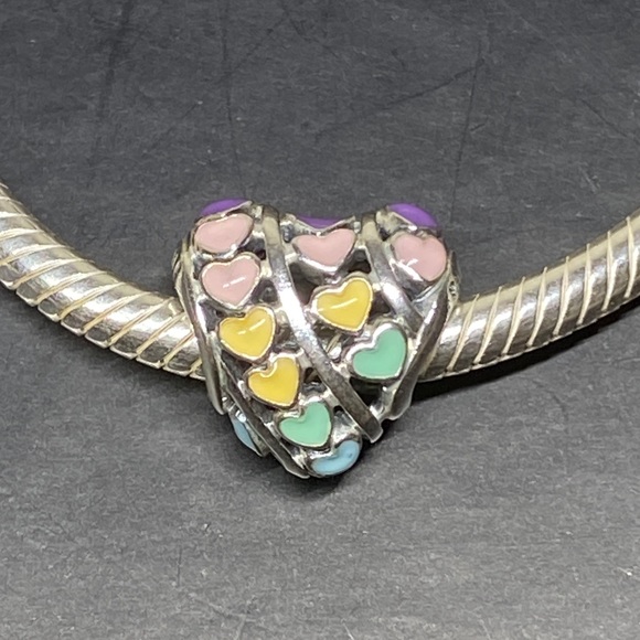 Pandora Jewelry - Pandora Rainbow Heart Charm , 100% Authentic.